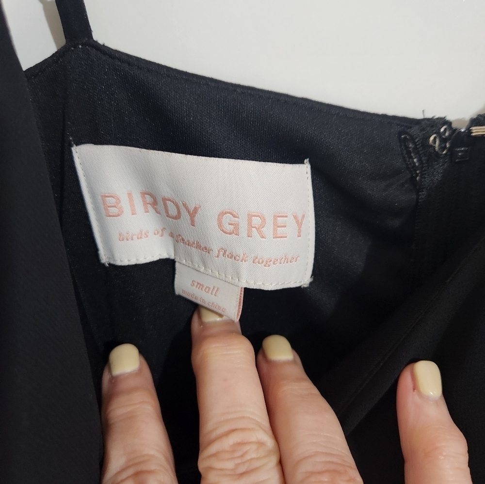 Birdie Grey Evening Gown, Size Small - Picture 2 of 8